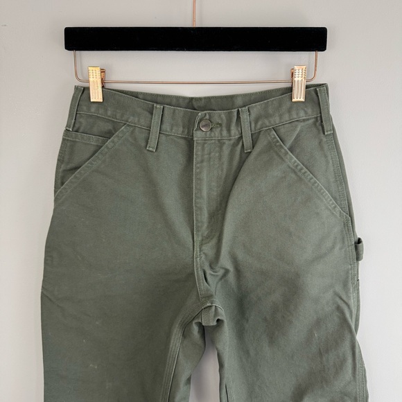 Carhartt B11-MOS Dungaree Pants Washed Loose Original Fit Moss 29x30 Streetwear - Picture 2 of 12